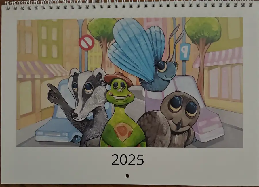 Main Image Supporting the Content of 2025 Calendar of Terrance Turtle's Big Adventure